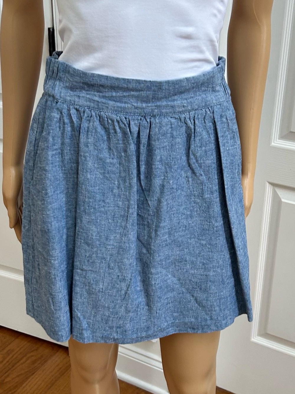 Loft linen blend Blue Chambray Women’s Skirt